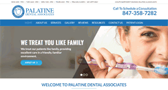 Desktop Screenshot of palatinedentalassociates.com